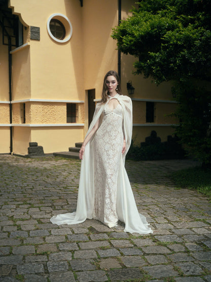 LA ROSEE LACE DRESS & LUNE CLOAK
