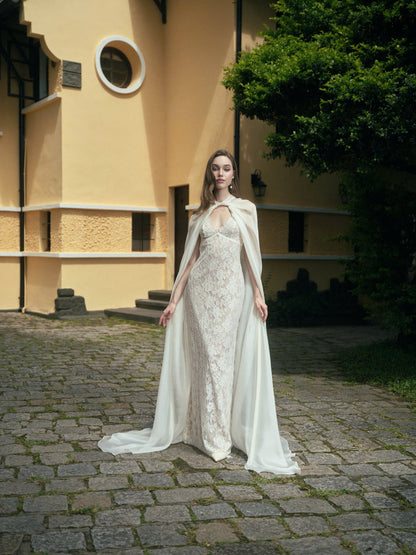 LA ROSEE LACE DRESS & LUNE CLOAK