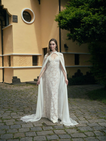 LA ROSEE LACE DRESS & LUNE CLOAK